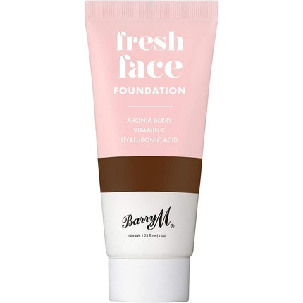 Barry M Cosmetics Fresh Face Lightweight Liquid Foundation with Hyaluronic Acid and Vitamin C Shade 18 1 Count