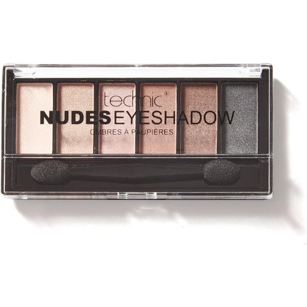 Technic Nudes Eyeshadow Palette 6 Pigmented Shimmer Shades 7.2g