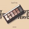 Technic Nudes Eyeshadow Palette 6 Pigmented Shimmer Shades 7.2g