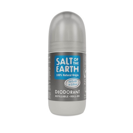 Salt of the Earth Natural Deodorant Roll On Pure Armour Vetiver and Citrus 75ml