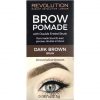 Makeup Revolution Brow Pomade With Brush Dark Brown