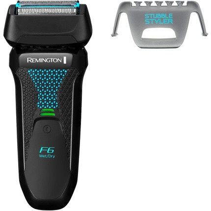 Remington F6 Aqua Wet & Dry Men's Electric Foil Shaver 100% Waterproof Pop Up Trimmer 60min Usage 90min Charge 5min Quick Charge Cordless USB Charging Travel Pouch F6000