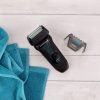 Remington F6 Aqua Wet & Dry Men's Electric Foil Shaver 100% Waterproof Pop Up Trimmer 60min Usage 90min Charge 5min Quick Charge Cordless USB Charging Travel Pouch F6000