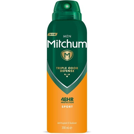 Mitchum Men Triple Odor Defense 48HR Protection Sport Aerosol Deodorant & Anti-Perspirant 200ml