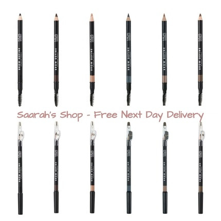 MUA Brow Define Eyebrow Pencil with Sharpener and Spooly Brush - All Shades - Vegan