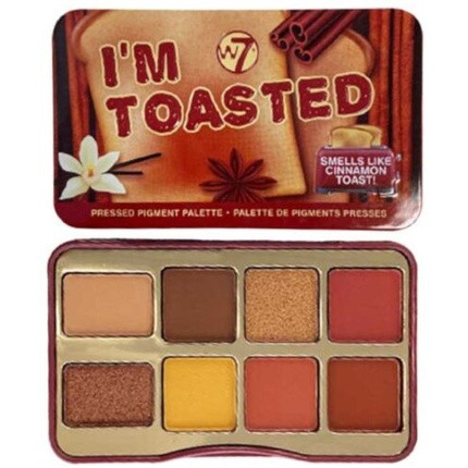 W7 London I'M Toasted Pressed Pigment Palette - Vegan