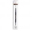 Makeup Revolution Precise Brow Pencil Dual Ended Eyebrow Pencil and Spoolie Brush Fine Tip Dark Brown 9g