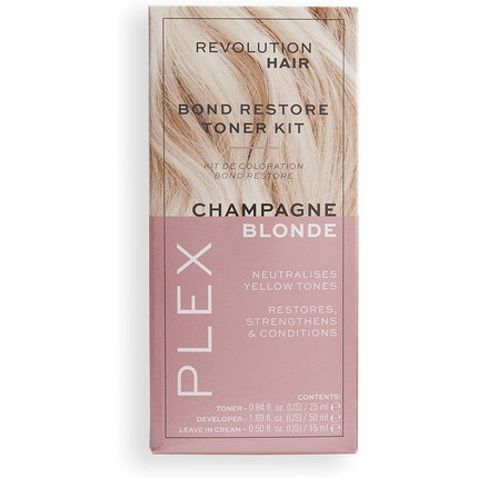 Revolution Haircare Plex Bond Restore Toner Kit for Blonde and Brunette Hair Semi-Permanent Vegan and Cruelty-Free 165g