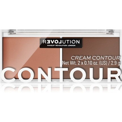 Revolution Relove Colour Play Palette Contouring Duo - Medium 6g