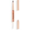 Makeup Revolution Fluffy Brow Filter Duo Brow Pencil and Eyebrow Gel Medium Brown