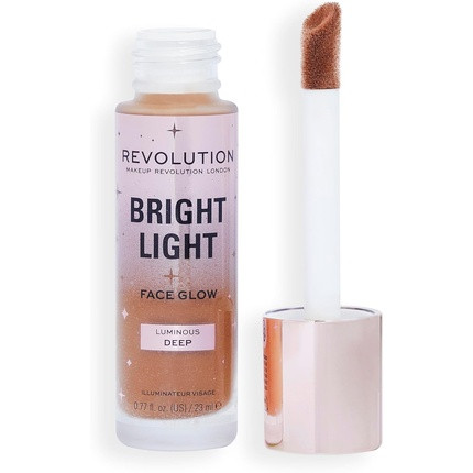 Makeup Revolution Bright Light Face Glow Brightening Skin Tint Radiant Finish Luminous Deep