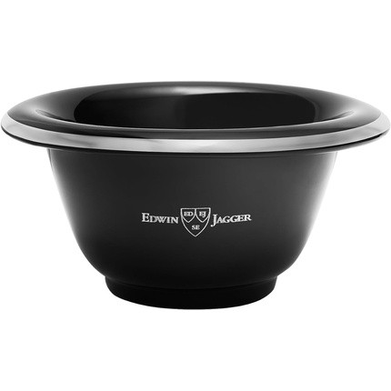 Edwin Jagger RN116 Porcelain Shaving Bowl for Men for Shaving Soap or Shaving Cream Black