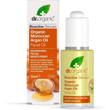 Dr Organic Moroccan Argan Oil Facial Oil Moisturising for Normal and Dry Skin 30ml