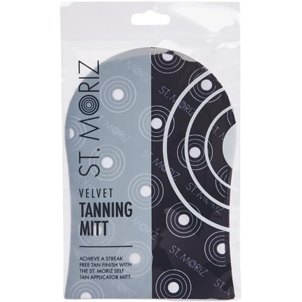 St Moriz Velvet Tanning Mitt for Even Fake Tan Coverage Stain Free Hands and Streak Free Finish Reusable