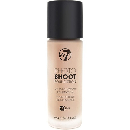 W7 Photoshoot Foundation Rich and Full Formula Long Wear Budge-Proof Coverage Sand Beige