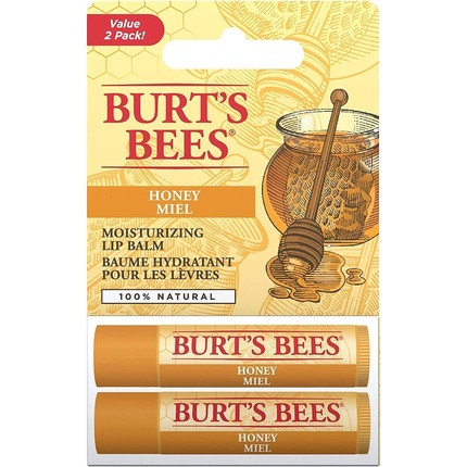 Burt's Bees Lip Balm with Honey & Beeswax - Pack of 2