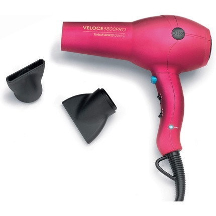 Diva Pro Styling Veloce 3800 Pro Dryer Pink 2200W Professional Hairdryer with Ionic Conditioning EDT106