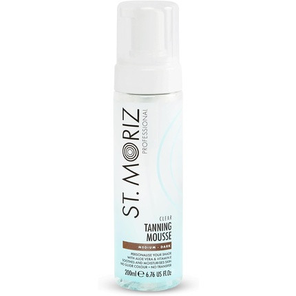 St. Moriz Clear Professional Tanning Mousse Medium to Dark 200ml