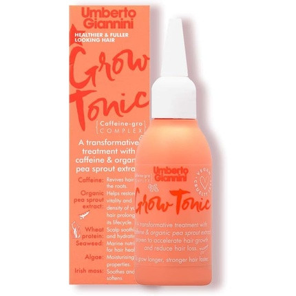 Umberto Giannini Grow Tonic Vegan Cruelty Free Hair Growth Treatment 75ml