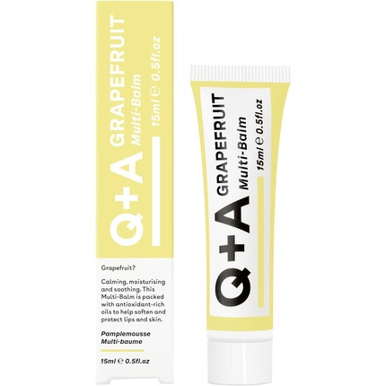 Q+A Grapefruit Multi-Balm with Jojoba, Cocoa Butter, and Grapefruit 15ml