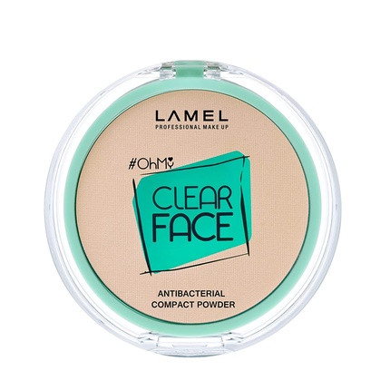 Lamel OhMy Clear Face Powder Antibacterial Powder Light Natural N.401