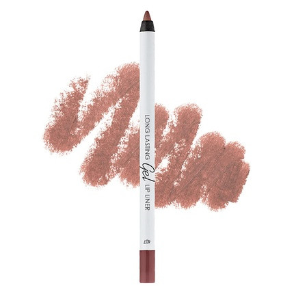 Lamel Gel Lip Liner Sharpenable Pencil Long-lasting Formula Waterproof Smudge-Proof Precision 1.7g Ash Rose