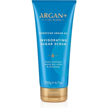 Argan+ Invigorating Body Scrub Moroccan Argan Oil Vegan Sugar Scrub 200g