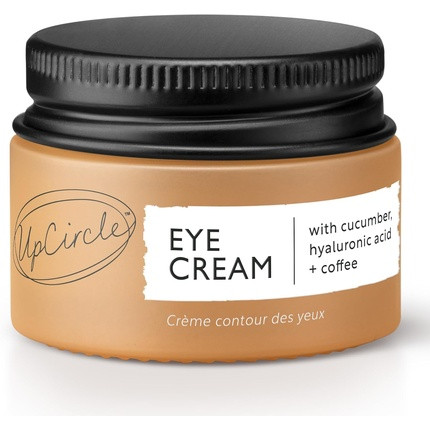 UpCircle Eye Cream with Coffee and Hyaluronic Acid 15ml - Glycerin, Maple Bark, and Cucumber Extract - Natural, Vegan, and Cruelty-Free