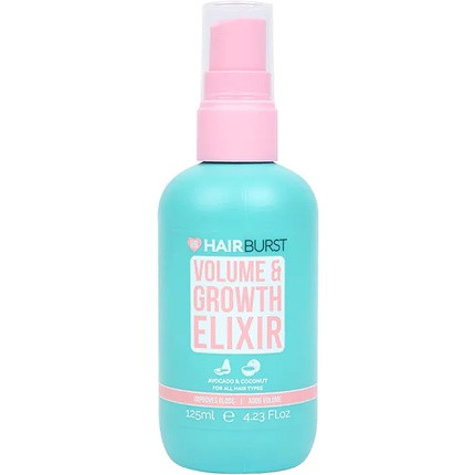 Hairburst Travel Size Volume and Hair Growth Elixir Spray - Holiday Cosmetics with Heat Protection - Healthy Hair Growth Boost - Mini Size Travel Elixir