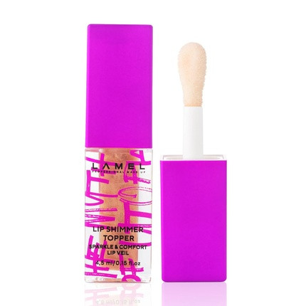 The Myth of Utopia Lip Gloss Gold Silver Flakes for Volume Glow Hydrating Non-Sticky Shimmery Weightless Texture Organic Cruelty-Free 4.5ml 0.15 fl.oz