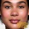 The Myth of Utopia Lip Gloss Gold Silver Flakes for Volume Glow Hydrating Non-Sticky Shimmery Weightless Texture Organic Cruelty-Free 4.5ml 0.15 fl.oz