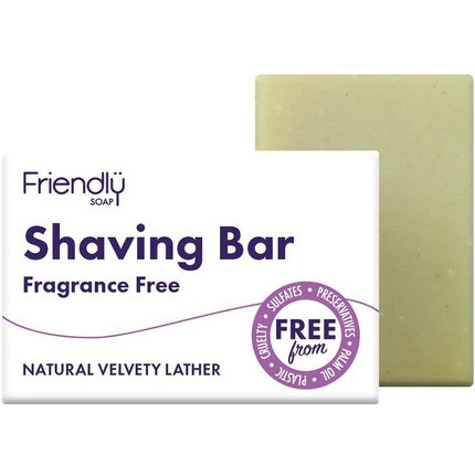 Friendly Soap Fragrance Free Shaving Bar 95g