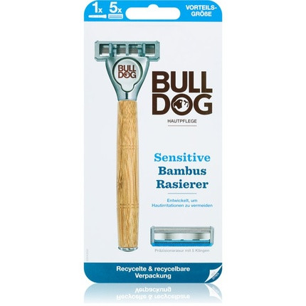 Bulldog Sensitive Bamboo Razor + Replacement Head - 1 pc