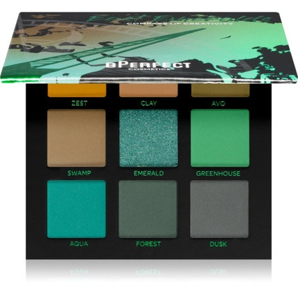 BPerfect Compass of Creativity East Emeralds Palette - 110 g