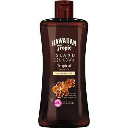 Hawaiian Tropic Island Glow Tropical Tanning Oil for Golden Tan