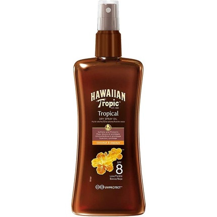 Hawaiian Tropic SPF8 Protective Dry Spray Oil 200ml