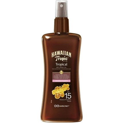 Hawaiian Tropic Protective Dry Spray Oil Spf15 Medium 200ml