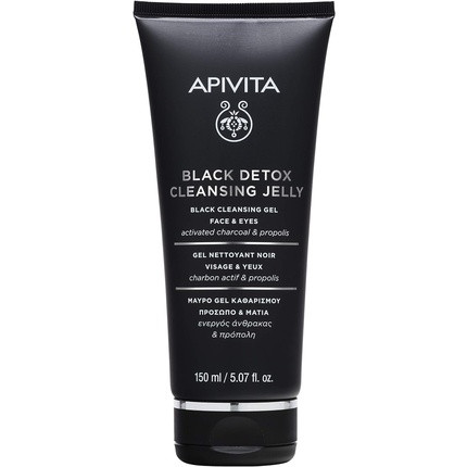 Apivita Black Detox Cleansing Jelly for Face and Eyes 150ml