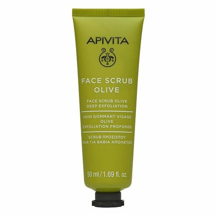 Apivita Face Scrub for Deep Exfoliating with Olive 95% Natural Ingredients 50ml