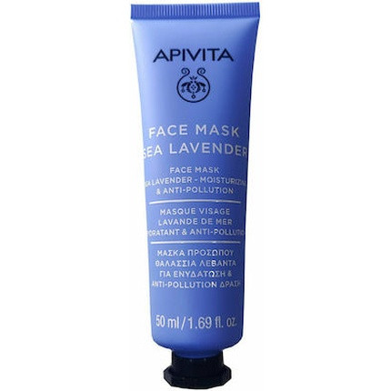 Apivita Face Mask With Sea Lavender - 50 Ml For Hydration And Anti-Pollution