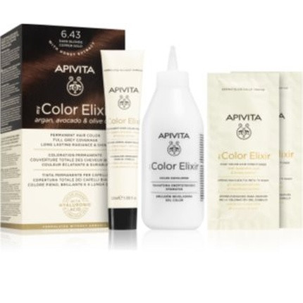 Apivita My Color Elixir Hair Dye 643 Dark Golden Copper Blonde - 1 Ml