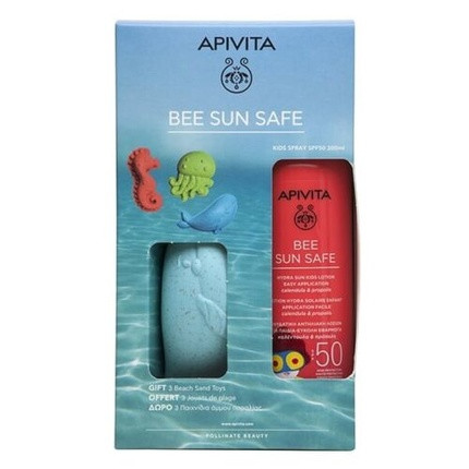 Apivita Bee Sun Safe Hydra Sun Kids Lotion Easy Application SPF50 3 Beach Toys