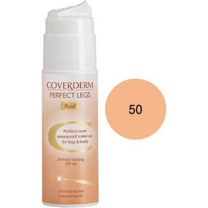 Coverderm Perfect Legs Fluid Waterproof Make Up for Legs and Body with SPF 40