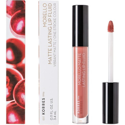 KORRES MORELLO Matte Lasting Lip Fluid No. 06 Romantic Nude 3.4ml