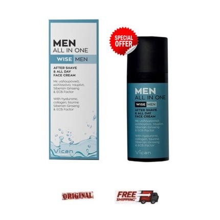 Vican Men All In One Wise Men After Shave and All-Day Face Cream 50ml