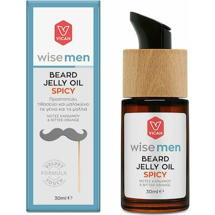 Vican Wise Men Beard Jelly Oil Spicy Moisturizing Oil For Beards 30ml