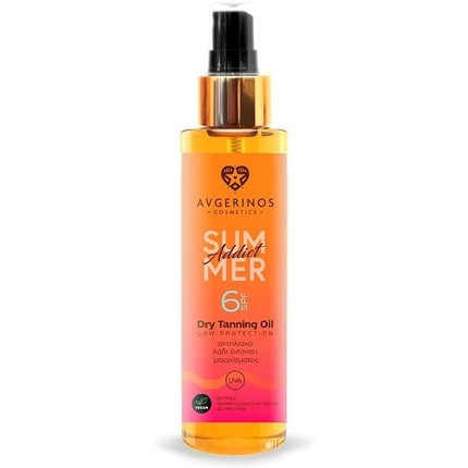 Avgerinos Cosmetics Summer Addict Sunscreen Tanning Oil SPF6 150ml