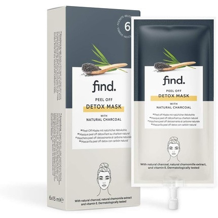 FIND Detox Charcoal Mask 15ml - Pack of 6