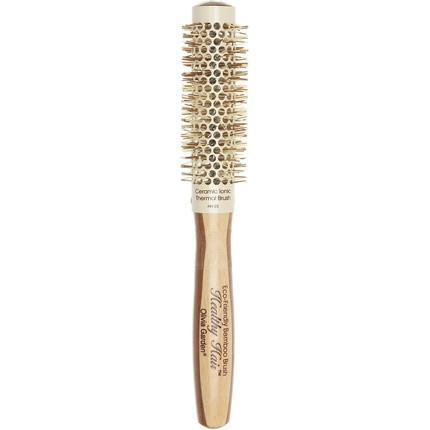 Olivia Garden Bamboo Touch Brush Eco-conscious Round Bamboo and Ceramic Thermal Blowout Hair Brush 23mm