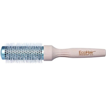 Olivia Garden EcoHair Thermal 34mm Eco-Friendly Professional Bamboo Hairbrush Blue